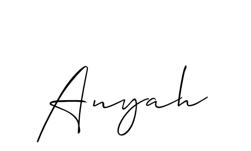 Anyah stylish signature style. Best Handwritten Sign (Allison_Script) for my name. Handwritten Signature Collection Ideas for my name Anyah. Anyah signature style 2 images and pictures png