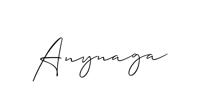 Anynaga stylish signature style. Best Handwritten Sign (Allison_Script) for my name. Handwritten Signature Collection Ideas for my name Anynaga. Anynaga signature style 2 images and pictures png