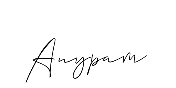 How to make Anypam name signature. Use Allison_Script style for creating short signs online. This is the latest handwritten sign. Anypam signature style 2 images and pictures png