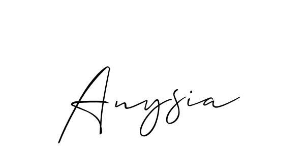 You should practise on your own different ways (Allison_Script) to write your name (Anysia) in signature. don't let someone else do it for you. Anysia signature style 2 images and pictures png