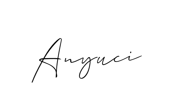 Check out images of Autograph of Anyuci name. Actor Anyuci Signature Style. Allison_Script is a professional sign style online. Anyuci signature style 2 images and pictures png