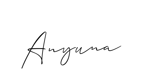 Make a short Anyuna signature style. Manage your documents anywhere anytime using Allison_Script. Create and add eSignatures, submit forms, share and send files easily. Anyuna signature style 2 images and pictures png