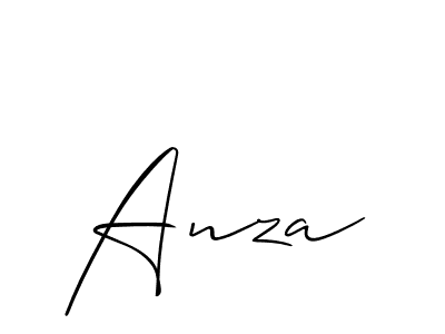 Also we have Anza name is the best signature style. Create professional handwritten signature collection using Allison_Script autograph style. Anza signature style 2 images and pictures png