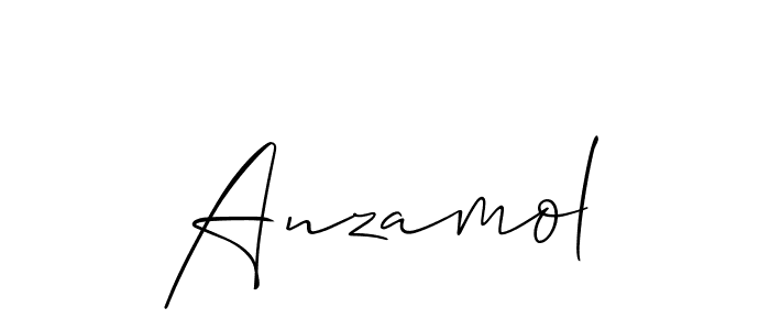 Make a beautiful signature design for name Anzamol. Use this online signature maker to create a handwritten signature for free. Anzamol signature style 2 images and pictures png