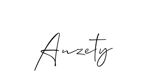 Allison_Script is a professional signature style that is perfect for those who want to add a touch of class to their signature. It is also a great choice for those who want to make their signature more unique. Get Anzety name to fancy signature for free. Anzety signature style 2 images and pictures png