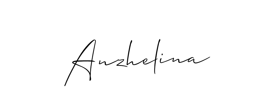 How to make Anzhelina signature? Allison_Script is a professional autograph style. Create handwritten signature for Anzhelina name. Anzhelina signature style 2 images and pictures png