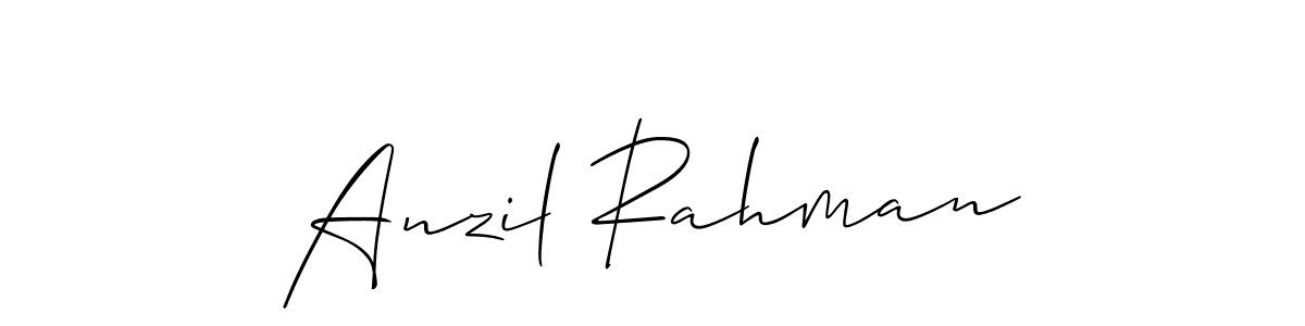 Best and Professional Signature Style for Anzil Rahman. Allison_Script Best Signature Style Collection. Anzil Rahman signature style 2 images and pictures png