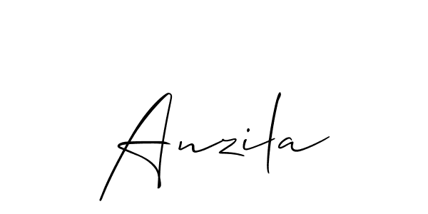 How to Draw Anzila signature style? Allison_Script is a latest design signature styles for name Anzila. Anzila signature style 2 images and pictures png