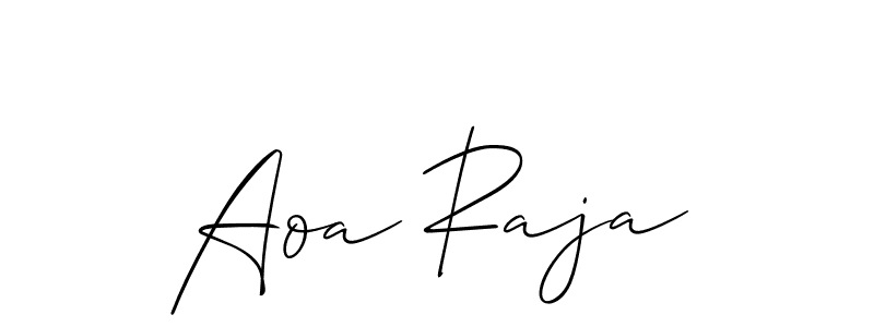 You can use this online signature creator to create a handwritten signature for the name Aoa Raja. This is the best online autograph maker. Aoa Raja signature style 2 images and pictures png