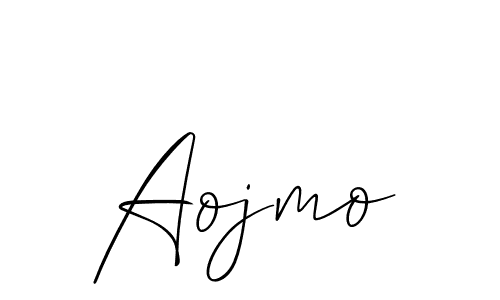 Once you've used our free online signature maker to create your best signature Allison_Script style, it's time to enjoy all of the benefits that Aojmo name signing documents. Aojmo signature style 2 images and pictures png