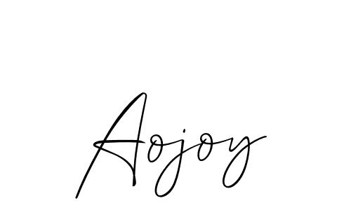 How to make Aojoy name signature. Use Allison_Script style for creating short signs online. This is the latest handwritten sign. Aojoy signature style 2 images and pictures png