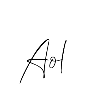 if you are searching for the best signature style for your name Aol. so please give up your signature search. here we have designed multiple signature styles  using Allison_Script. Aol signature style 2 images and pictures png
