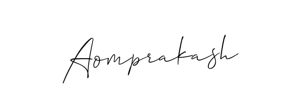 You should practise on your own different ways (Allison_Script) to write your name (Aomprakash) in signature. don't let someone else do it for you. Aomprakash signature style 2 images and pictures png