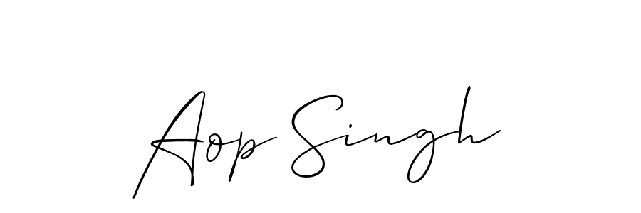 Similarly Allison_Script is the best handwritten signature design. Signature creator online .You can use it as an online autograph creator for name Aop Singh. Aop Singh signature style 2 images and pictures png