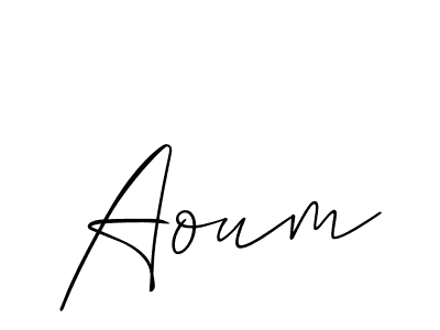 Also You can easily find your signature by using the search form. We will create Aoum name handwritten signature images for you free of cost using Allison_Script sign style. Aoum signature style 2 images and pictures png