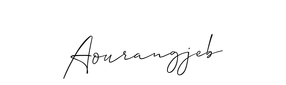 The best way (Allison_Script) to make a short signature is to pick only two or three words in your name. The name Aourangjeb include a total of six letters. For converting this name. Aourangjeb signature style 2 images and pictures png