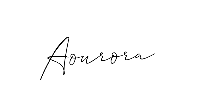 You should practise on your own different ways (Allison_Script) to write your name (Aourora) in signature. don't let someone else do it for you. Aourora signature style 2 images and pictures png