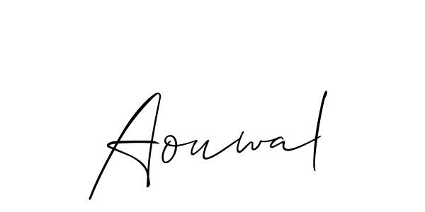 It looks lik you need a new signature style for name Aouwal. Design unique handwritten (Allison_Script) signature with our free signature maker in just a few clicks. Aouwal signature style 2 images and pictures png