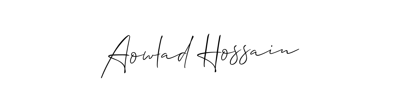 You can use this online signature creator to create a handwritten signature for the name Aowlad Hossain. This is the best online autograph maker. Aowlad Hossain signature style 2 images and pictures png