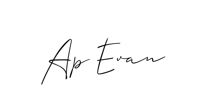 Check out images of Autograph of Ap Evan name. Actor Ap Evan Signature Style. Allison_Script is a professional sign style online. Ap Evan signature style 2 images and pictures png