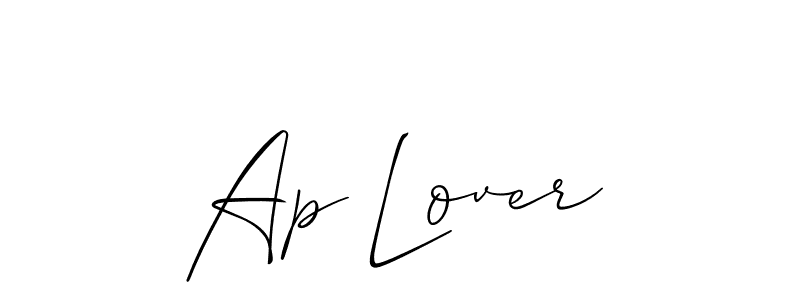 Also we have Ap Lover name is the best signature style. Create professional handwritten signature collection using Allison_Script autograph style. Ap Lover signature style 2 images and pictures png