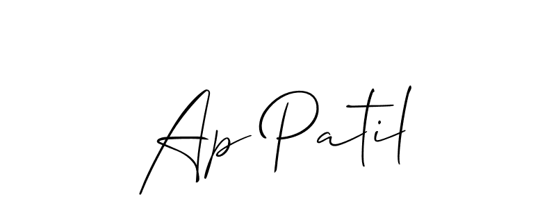 Ap Patil stylish signature style. Best Handwritten Sign (Allison_Script) for my name. Handwritten Signature Collection Ideas for my name Ap Patil. Ap Patil signature style 2 images and pictures png