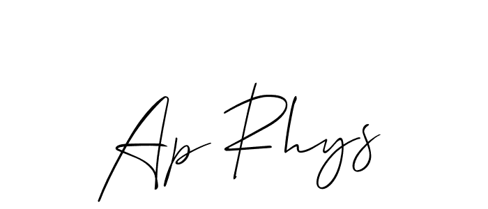 Ap Rhys stylish signature style. Best Handwritten Sign (Allison_Script) for my name. Handwritten Signature Collection Ideas for my name Ap Rhys. Ap Rhys signature style 2 images and pictures png