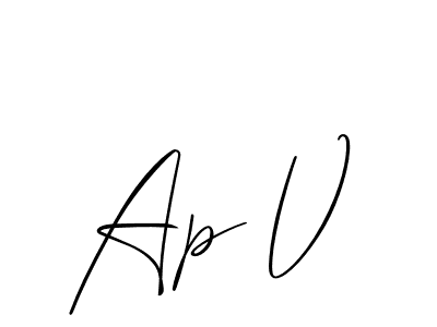 Make a short Ap V signature style. Manage your documents anywhere anytime using Allison_Script. Create and add eSignatures, submit forms, share and send files easily. Ap V signature style 2 images and pictures png