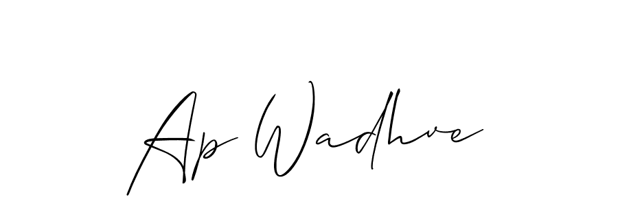 Best and Professional Signature Style for Ap Wadhve. Allison_Script Best Signature Style Collection. Ap Wadhve signature style 2 images and pictures png