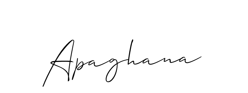 It looks lik you need a new signature style for name Apaghana. Design unique handwritten (Allison_Script) signature with our free signature maker in just a few clicks. Apaghana signature style 2 images and pictures png