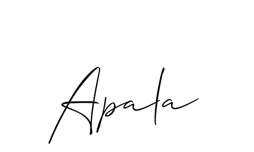 Make a beautiful signature design for name Apala. Use this online signature maker to create a handwritten signature for free. Apala signature style 2 images and pictures png