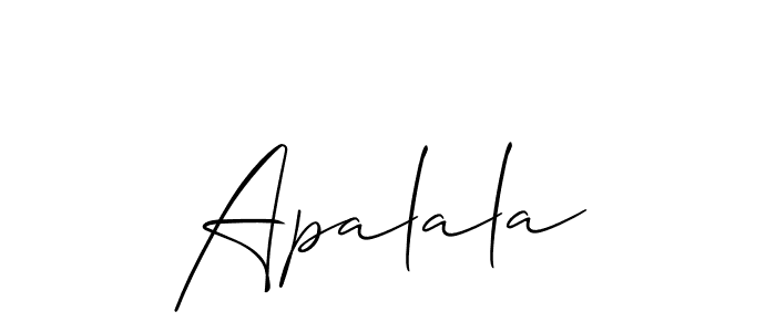 if you are searching for the best signature style for your name Apalala. so please give up your signature search. here we have designed multiple signature styles  using Allison_Script. Apalala signature style 2 images and pictures png