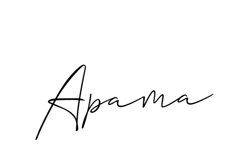 How to Draw Apama signature style? Allison_Script is a latest design signature styles for name Apama. Apama signature style 2 images and pictures png