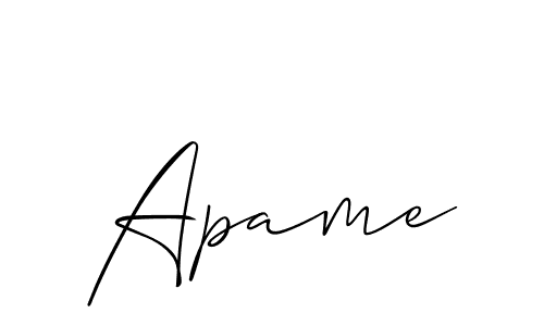 Make a beautiful signature design for name Apame. Use this online signature maker to create a handwritten signature for free. Apame signature style 2 images and pictures png