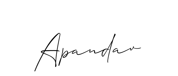 Make a beautiful signature design for name Apandav. Use this online signature maker to create a handwritten signature for free. Apandav signature style 2 images and pictures png