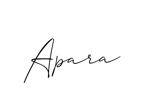 You should practise on your own different ways (Allison_Script) to write your name (Apara) in signature. don't let someone else do it for you. Apara signature style 2 images and pictures png