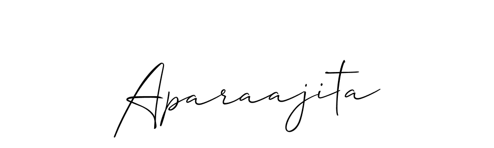 How to make Aparaajita signature? Allison_Script is a professional autograph style. Create handwritten signature for Aparaajita name. Aparaajita signature style 2 images and pictures png