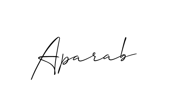 You should practise on your own different ways (Allison_Script) to write your name (Aparab) in signature. don't let someone else do it for you. Aparab signature style 2 images and pictures png