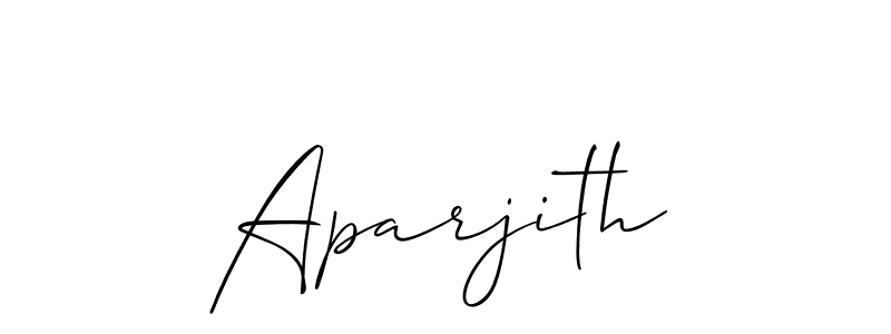 You should practise on your own different ways (Allison_Script) to write your name (Aparjith) in signature. don't let someone else do it for you. Aparjith signature style 2 images and pictures png