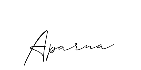 How to make Aparna name signature. Use Allison_Script style for creating short signs online. This is the latest handwritten sign. Aparna signature style 2 images and pictures png