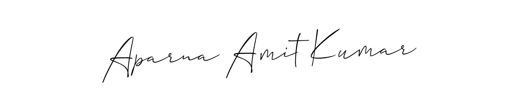Also we have Aparna Amit Kumar name is the best signature style. Create professional handwritten signature collection using Allison_Script autograph style. Aparna Amit Kumar signature style 2 images and pictures png