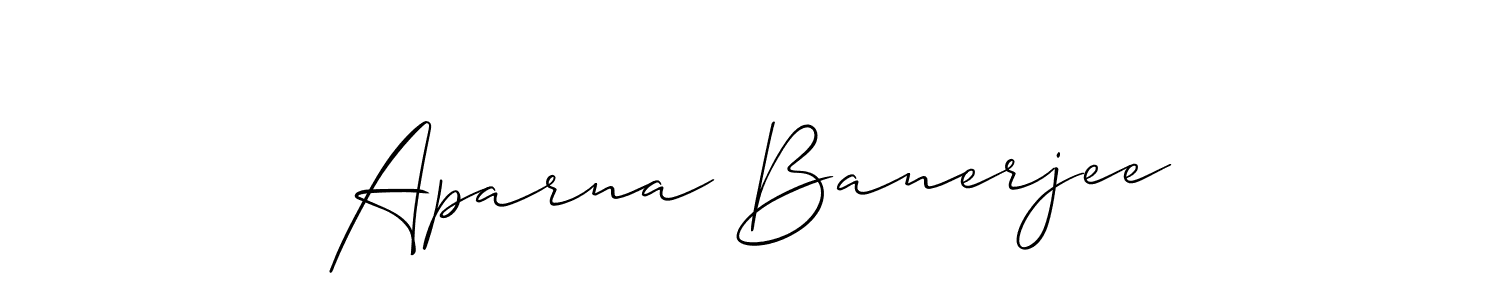 Also You can easily find your signature by using the search form. We will create Aparna Banerjee name handwritten signature images for you free of cost using Allison_Script sign style. Aparna Banerjee signature style 2 images and pictures png