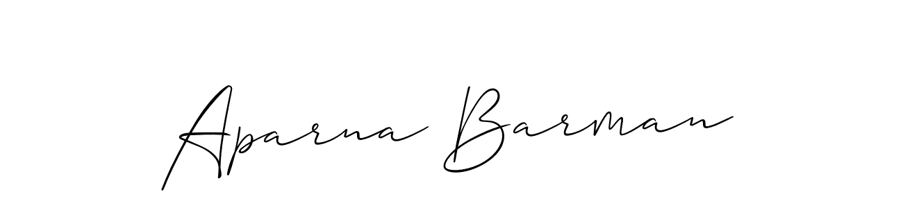 How to make Aparna Barman signature? Allison_Script is a professional autograph style. Create handwritten signature for Aparna Barman name. Aparna Barman signature style 2 images and pictures png