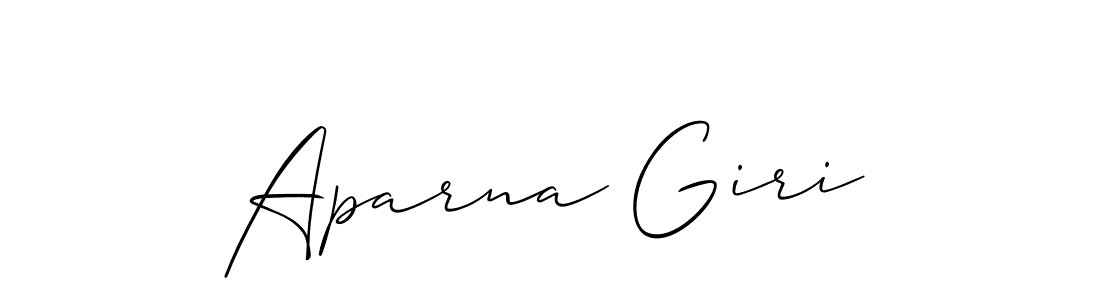 Make a beautiful signature design for name Aparna Giri. With this signature (Allison_Script) style, you can create a handwritten signature for free. Aparna Giri signature style 2 images and pictures png