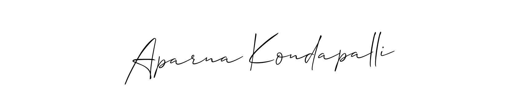 Check out images of Autograph of Aparna Kondapalli name. Actor Aparna Kondapalli Signature Style. Allison_Script is a professional sign style online. Aparna Kondapalli signature style 2 images and pictures png
