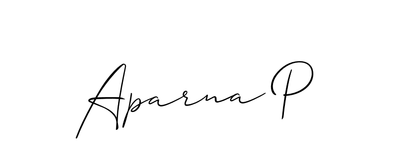 This is the best signature style for the Aparna P name. Also you like these signature font (Allison_Script). Mix name signature. Aparna P signature style 2 images and pictures png