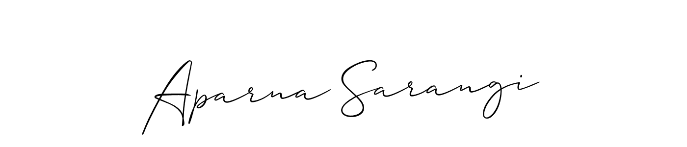 Also we have Aparna Sarangi name is the best signature style. Create professional handwritten signature collection using Allison_Script autograph style. Aparna Sarangi signature style 2 images and pictures png