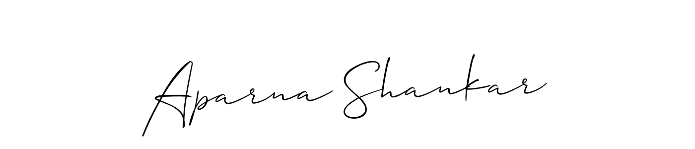 It looks lik you need a new signature style for name Aparna Shankar. Design unique handwritten (Allison_Script) signature with our free signature maker in just a few clicks. Aparna Shankar signature style 2 images and pictures png