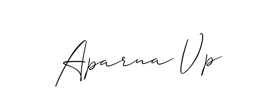 Similarly Allison_Script is the best handwritten signature design. Signature creator online .You can use it as an online autograph creator for name Aparna Vp. Aparna Vp signature style 2 images and pictures png
