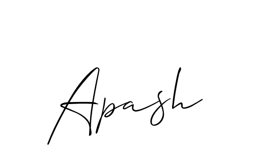 How to make Apash signature? Allison_Script is a professional autograph style. Create handwritten signature for Apash name. Apash signature style 2 images and pictures png